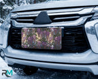 Purple Wisteria Floral Vanity Plate - Road Muse