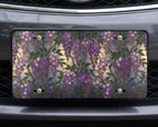 Purple Wisteria Floral Vanity Plate - Road Muse