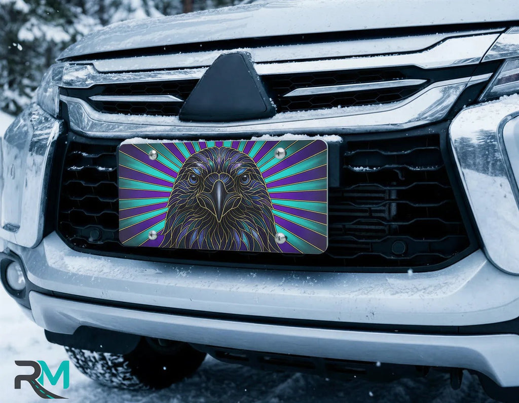 Raven Head Radiant Rays Vanity Plate - Road Muse