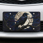 Moonlit Raven Vanity Plate
