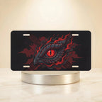 Red Dragon Eye Vanity Plate - Road Muse