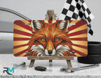 Red Fox Face Vanity Plate - Road Muse