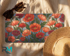 Red Poppy Floral Vanity Plate - Road Muse