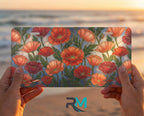 Red Poppy Floral Vanity Plate - Road Muse