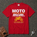 red moto mom graphic tee — motocross mom comfort colors shirt race day