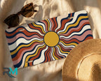 Retro Wavy Sun Vanity Plate - Road Muse