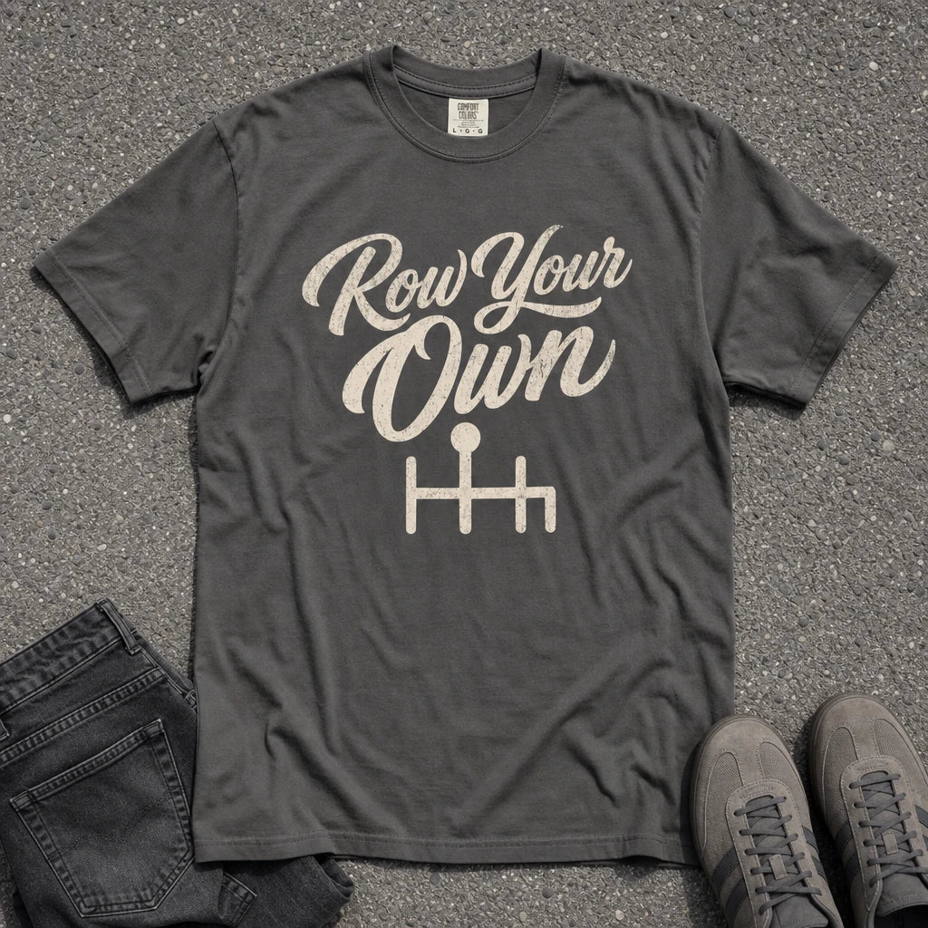 Row Your Own Gear Shift Manual Tee - Road Muse