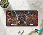 Samurai Mask Lightning Vanity Plate - Road Muse