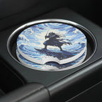 Samurai Wave Car Coasters Set - Road Muse