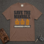 Save the Manuals Endangered Species Tee - Road Muse