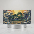 Sea Dragon Ocean Waves Vanity Plate - Road Muse
