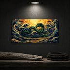 Sea Dragon Ocean Waves Vanity Plate - Road Muse