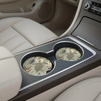 Sea Turtle Illustration Car Coasters Set - Road Muse