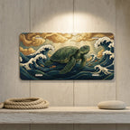 Sea Turtle Ocean Waves Vanity Plate - Road Muse