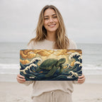 Sea Turtle Ocean Waves Vanity Plate - Road Muse