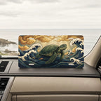 Sea Turtle Ocean Waves Vanity Plate - Road Muse