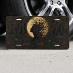Silhouette Tree Moon Nature Vanity Plate - Road Muse