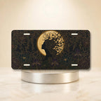 Silhouette Tree Moon Nature Vanity Plate - Road Muse