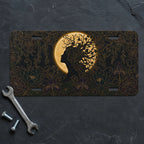 Silhouette Tree Moon Nature Vanity Plate - Road Muse