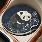 Sleeping Panda Car Coasters Set - Road Muse