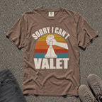 Sorry I Can't Valet Manual Car Tee - Road Muse