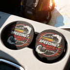 Speeding? Always Car Coasters Set - Road Muse