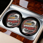 Speeding? Always Car Coasters Set - Road Muse