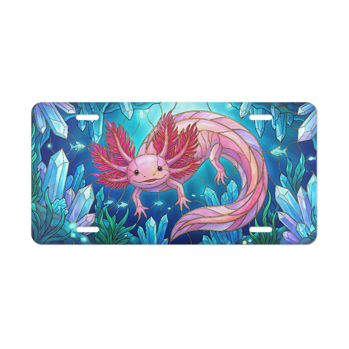 Stained Glass Animal Nature Vanity Plate - Road Muse