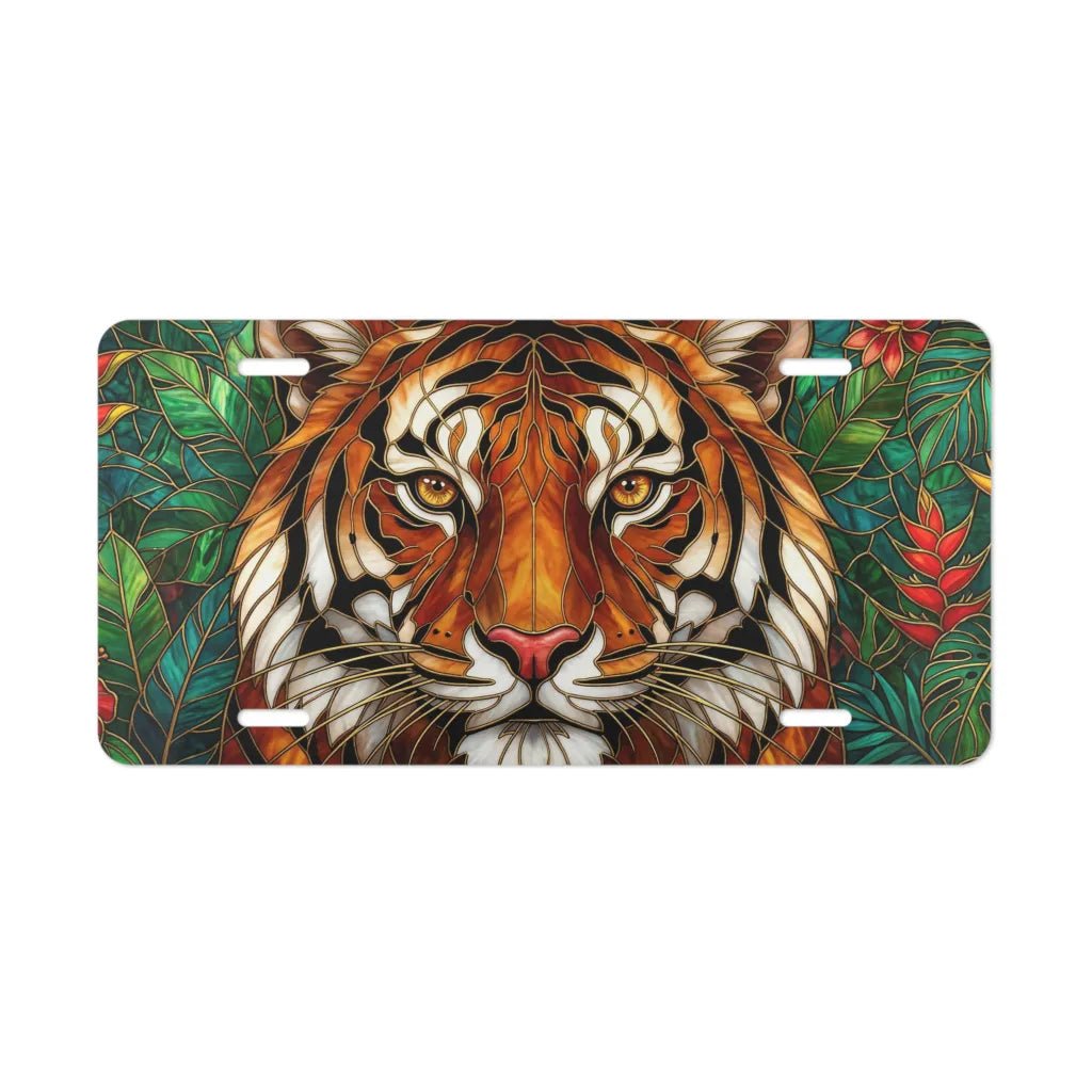 Stained Glass Lion Vanity Plate - Road Muse