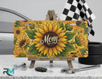 Sunflower Mom Vanity Plate