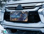 Starry Night Girl Rooftop Vanity Plate - Road Muse