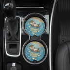 Stay Otterly Cool Car Coasters Set - Road Muse