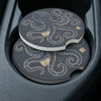 Stitched Octopus Car Coasters Set - Road Muse