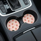 Strawberry Car Coasters Set - Road Muse