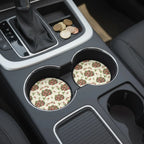 Strawberry Print Car Coasters Set - Road Muse