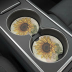 Sunflower Car Coasters Set - Road Muse