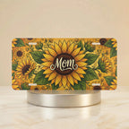 Sunflower Mom Vanity Plate - Road Muse