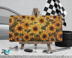 Sunflower Pattern Vanity Plate - Road Muse