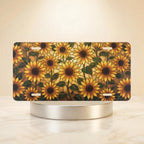 Sunflower Pattern Vanity Plate - Road Muse