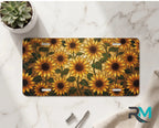 Sunflower Pattern Vanity Plate - Road Muse