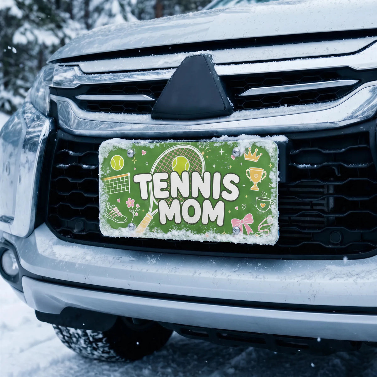 Tennis Mom Vanity Plate - Road Muse