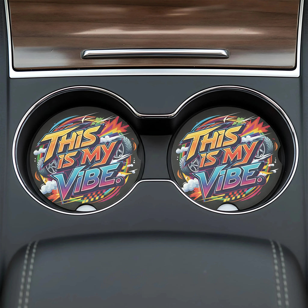 This Is My Vibe Car Coasters Set - Road Muse