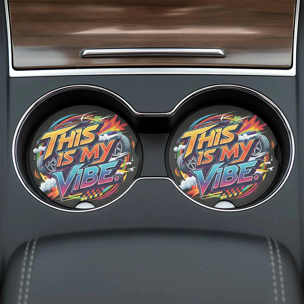 This Is My Vibe Car Coasters Set - Road Muse