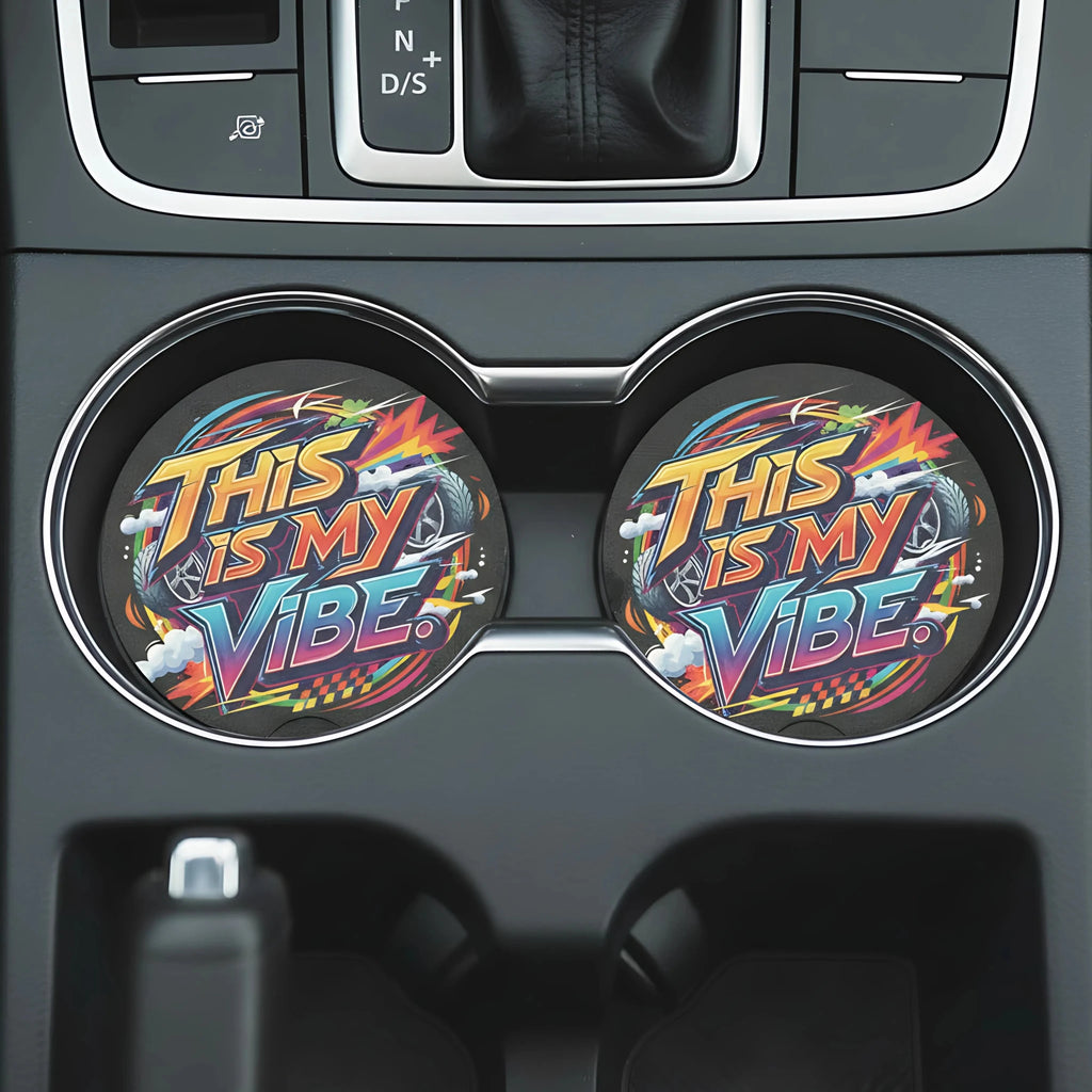 This Is My Vibe Car Coasters Set - Road Muse