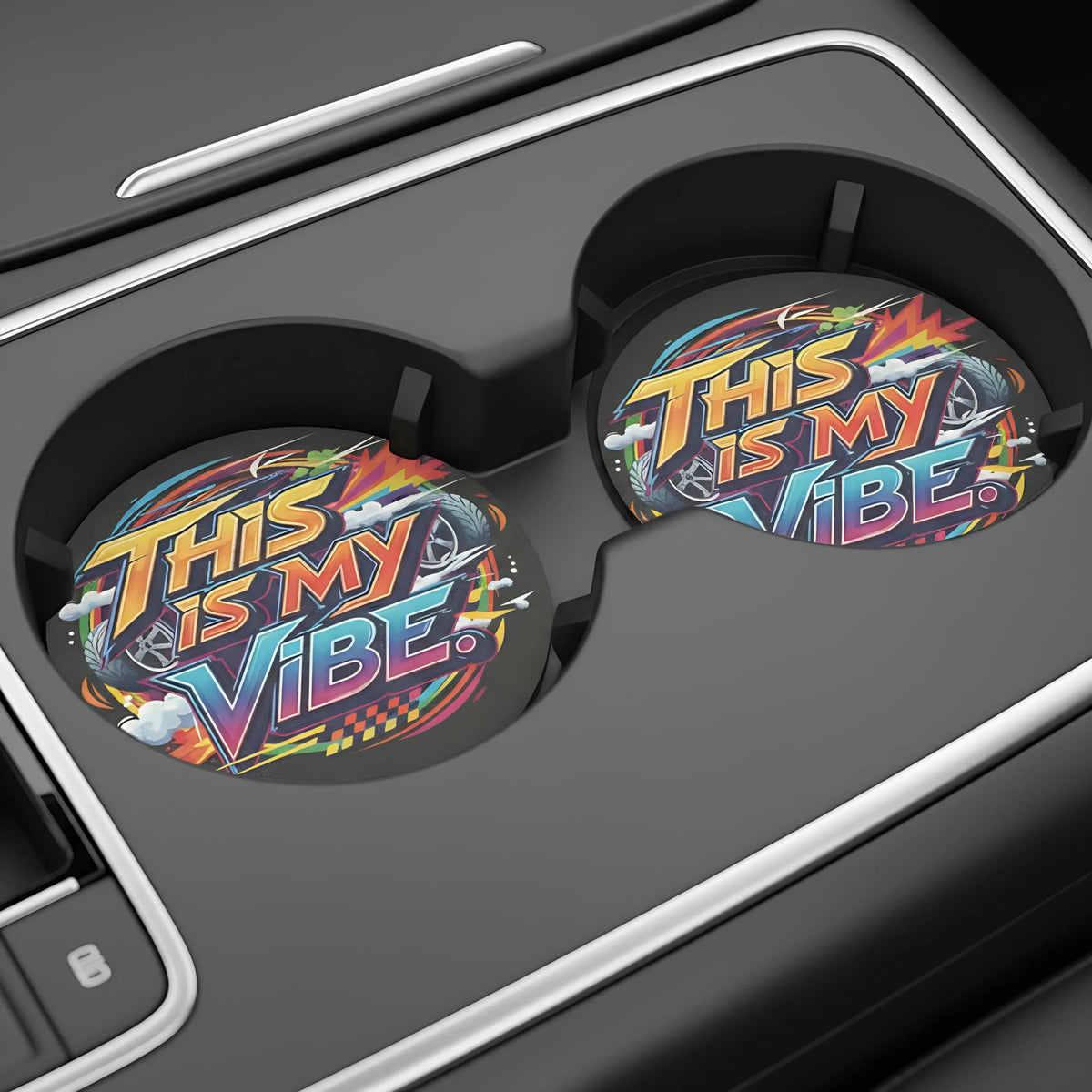 This Is My Vibe Car Coasters Set - Road Muse