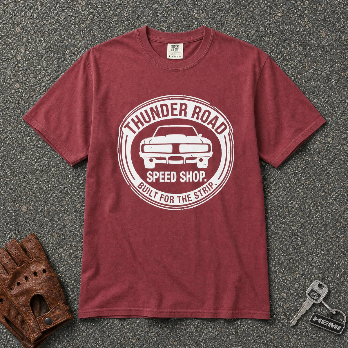 Thunder Road Speed Shop Logo Tee - Road Muse