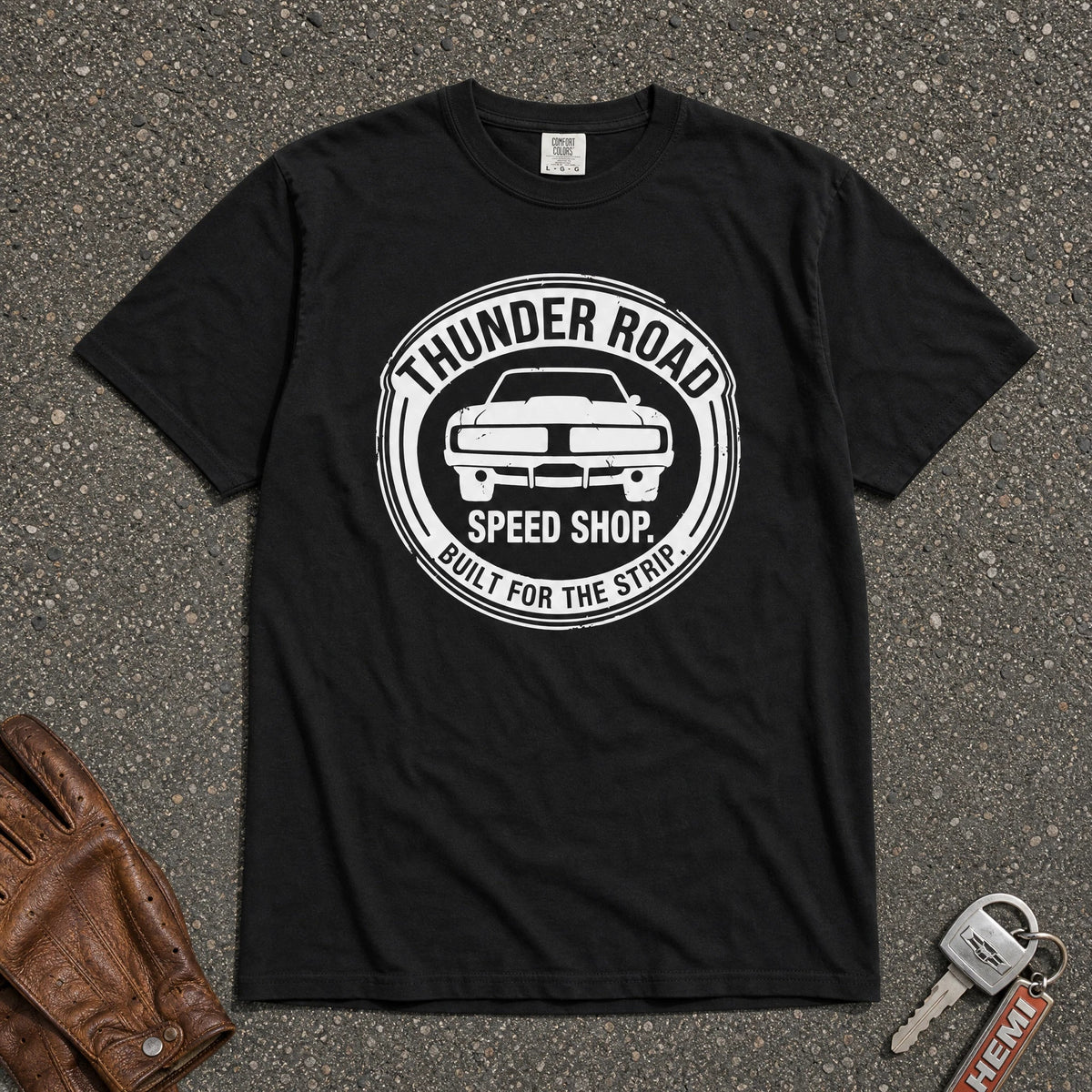 Thunder Road Speed Shop Logo Tee - Road Muse