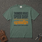 Thunder Road Speed Shop Strip Tee - Road Muse