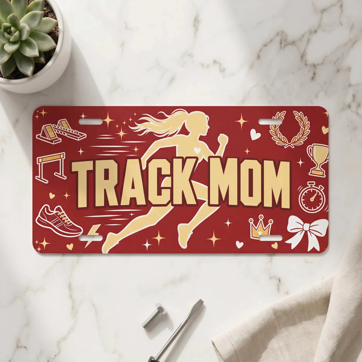 Track Mom Vanity Plate - Road Muse