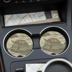 Turtle Illustration Car Coasters Set - Road Muse